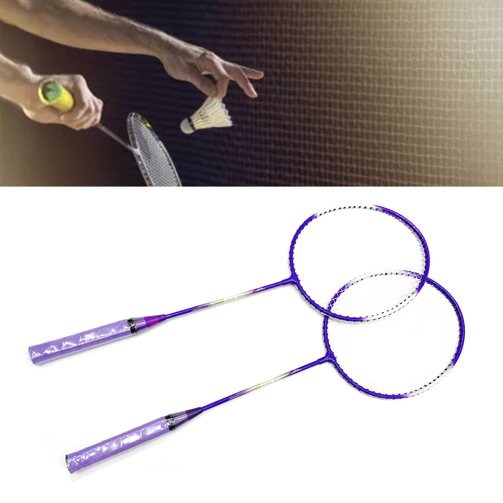 Sports Equipment Types - مجموعة مضارب كرة الريشة مع حقيبة