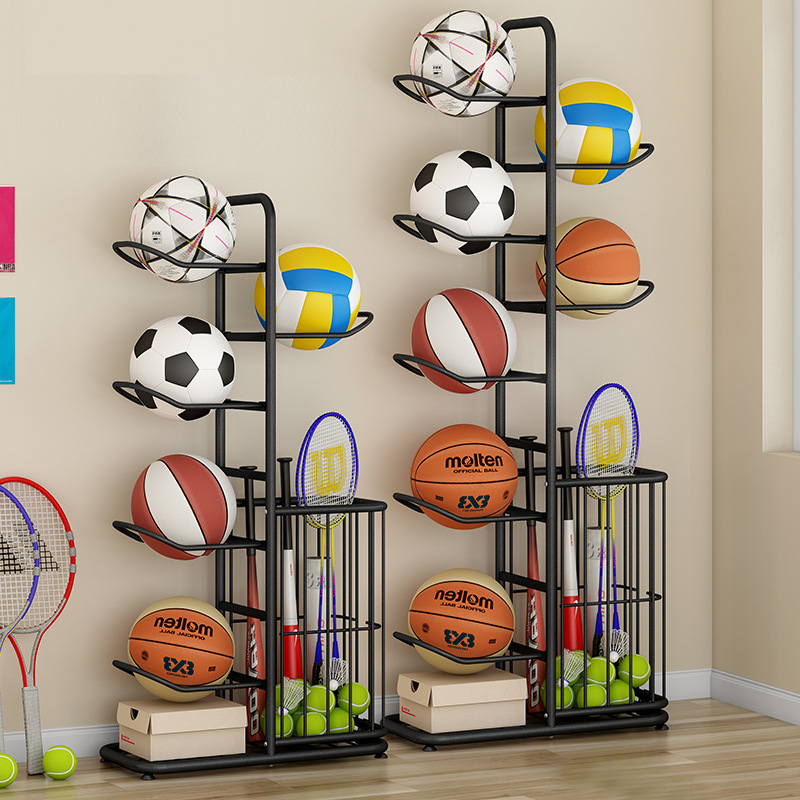 Sports Equipment Types - رف تخزين للكرات الرياضية، حامل كرات