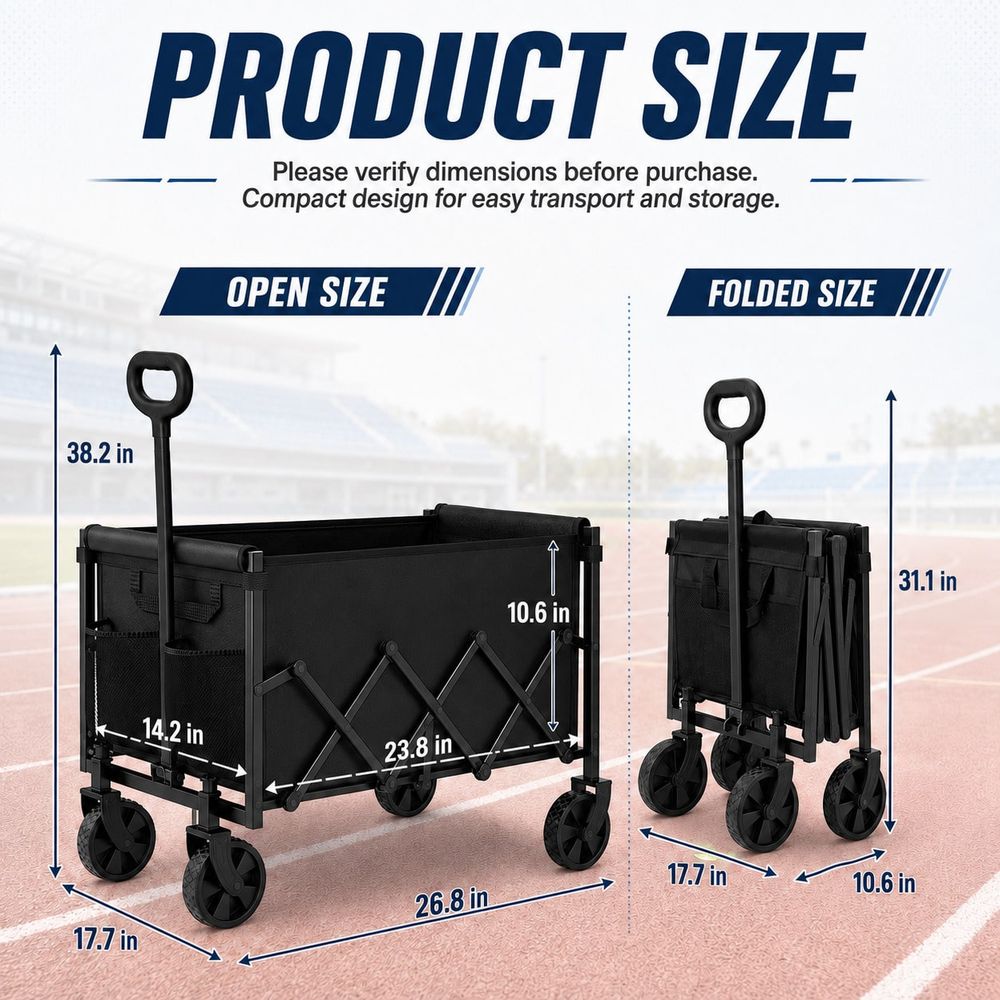 عربة نقل معدات ميدانية، سعة 45 - مراجعة Sports Equipment Wagon وسعره