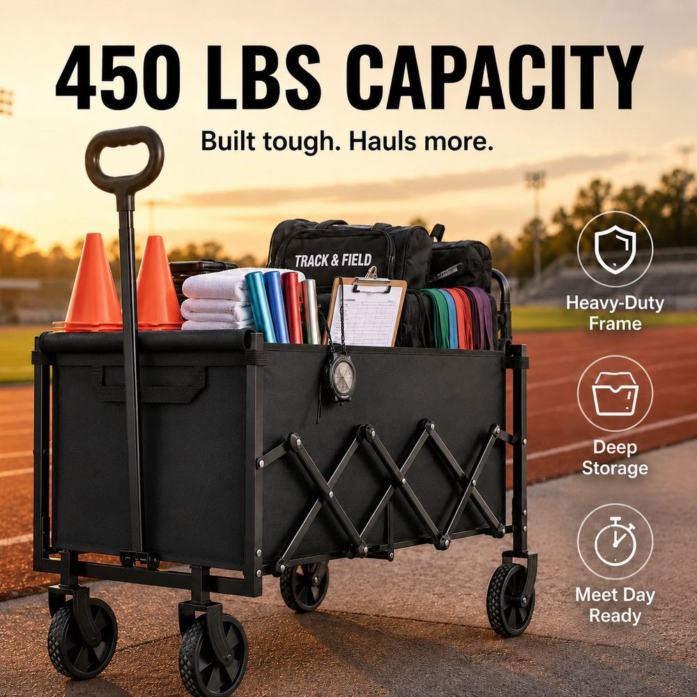 عربة نقل معدات ميدانية، سعة 45 - مراجعة Sports Equipment Wagon وسعره