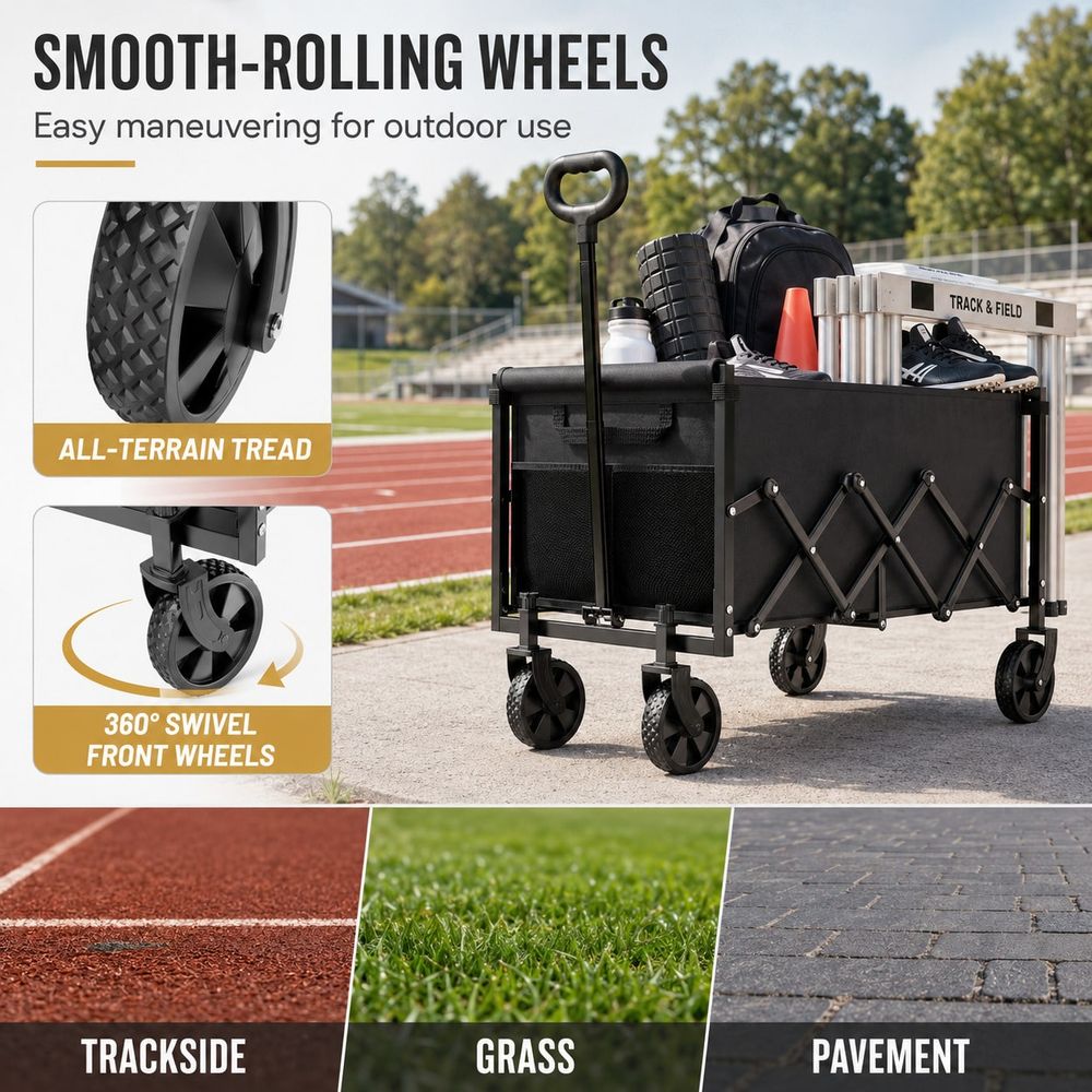 عربة نقل معدات ميدانية، سعة 45 - مراجعة Sports Equipment Wagon وسعره