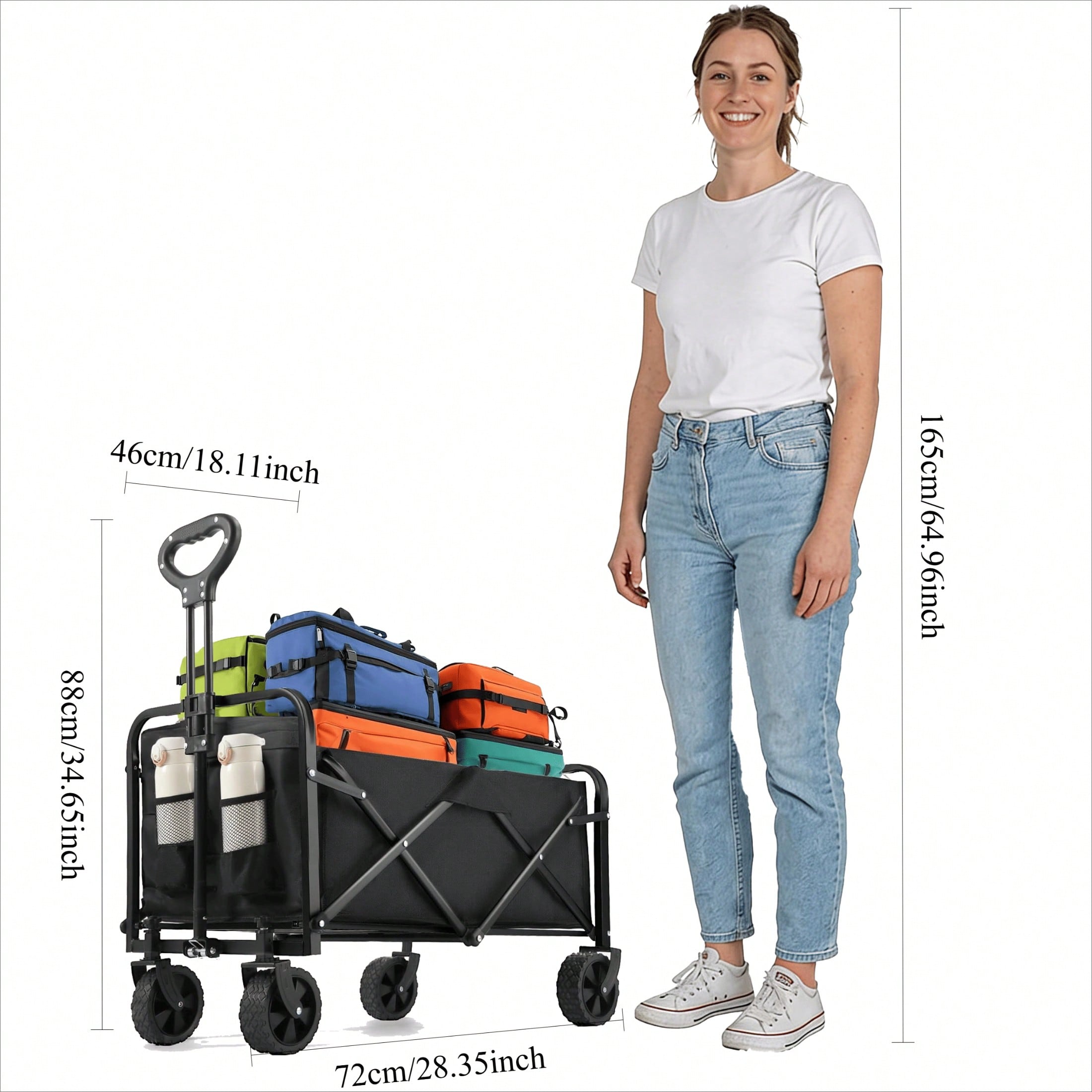 عربة تخييم قابلة للطي متعددة ا - مراجعة Sports Equipment Wagon وسعره